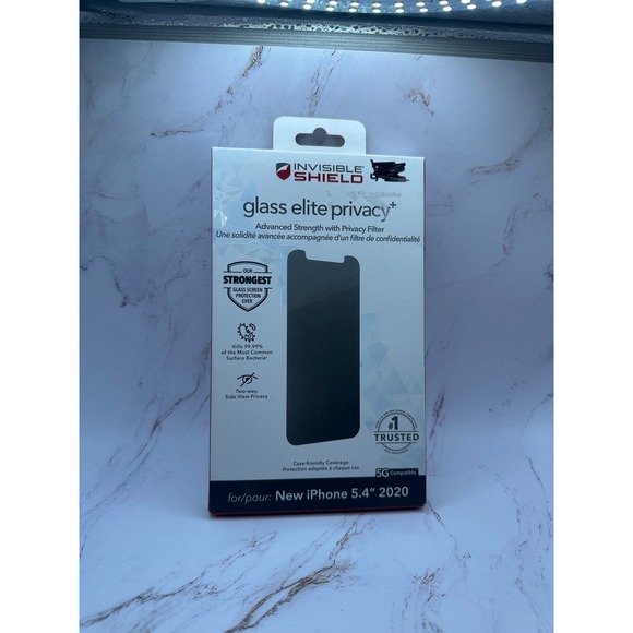 InvisibleShield Glass Elite Privacy Anti-Glare iPhone 5.4" 2020 - Picture 1 of 2